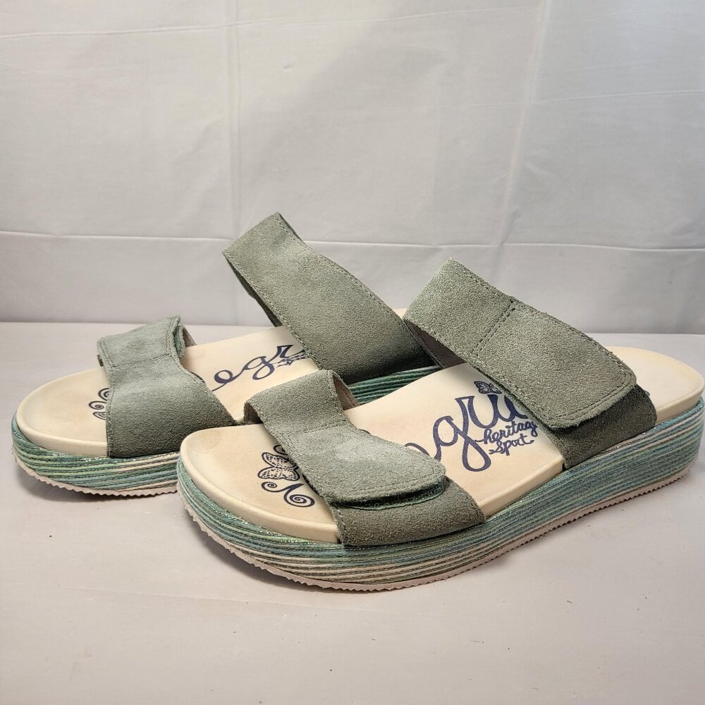 Alegria by PG Lite Mixie Adjustable Sandal Size 38 EU Blue Harbor